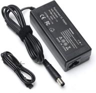 💡 high-quality 65w ac adapter laptop charger for hp elitebook revolve & folio series, hp probook, and notebook 2000 with supply cord plug logo