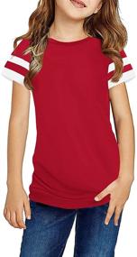 img 4 attached to 👚 Ebifin Girls' Clothing: Casual Sleeve Shirts, Tops, Tees, and Blouses