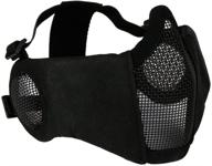 🎯 aoutacc airsoft mesh mask: ultimate ear protection for cs, hunting, paintball & shooting logo