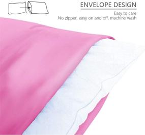 img 1 attached to 🌙 Enhance Hair and Skin with AUTOOK Satin Pillowcases - Standard Size (20x26 Inches, 2 Pack)