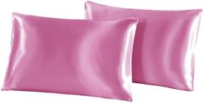 img 3 attached to 🌙 Enhance Hair and Skin with AUTOOK Satin Pillowcases - Standard Size (20x26 Inches, 2 Pack)