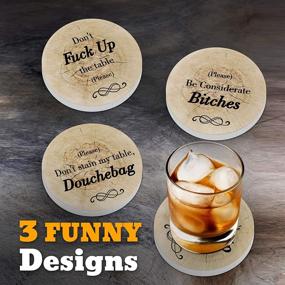 img 2 attached to 🎉 Hilarious Housewarming: Funny Coasters Drinks Holder Delights!