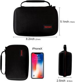 img 2 attached to EVA Hard Travel Organizer Case for Power Bank, Hard Drive, Mouse, Power Adapter, Apple Pencil, Cables, SD Cards, and More - Impact Resistant Electronic Accessories Carrying Case