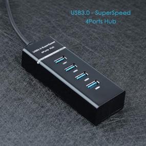 img 3 attached to Compact and Speedy 4-Port USB 3.0 Hub for Convenient Connectivity