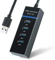 compact and speedy 4-port usb 3.0 hub for convenient connectivity logo