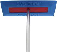 snobrum 1 pack: usa-made no-scratch snow remover for cars & trucks – 28 to 48 inch automotive snow brush with foam head – efficient push-broom design logo