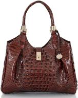 brahmin melbourne celia satchel taffy women's handbags & wallets for satchels logo