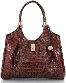 img 4 attached to Brahmin Melbourne Celia Satchel Taffy Women's Handbags & Wallets for Satchels