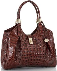 img 3 attached to Brahmin Melbourne Celia Satchel Taffy Women's Handbags & Wallets for Satchels