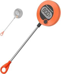 img 4 attached to 🔥 Smart Guesser Digital Meat Thermometer - Instant Read Kitchen Cooking Tool for Meat, Deep Frying, Baking, Grilling BBQ - Round Shape, Orange (UIE-OT-100)