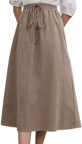 img 4 attached to SweatyRocks Womens Casual Longline Pleated Women's Clothing for Skirts
