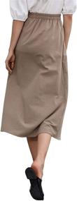 img 2 attached to SweatyRocks Womens Casual Longline Pleated Women's Clothing for Skirts