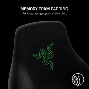 img 2 attached to 🎮 Enhance Gaming Comfort with Razer Head Cushion Neck & Head Support: Ergonomic Design, Memory Foam Padding, Plush Black Velvet Wrap