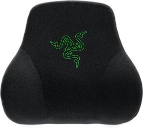 img 4 attached to 🎮 Enhance Gaming Comfort with Razer Head Cushion Neck & Head Support: Ergonomic Design, Memory Foam Padding, Plush Black Velvet Wrap