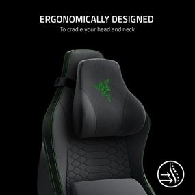 img 3 attached to 🎮 Enhance Gaming Comfort with Razer Head Cushion Neck & Head Support: Ergonomic Design, Memory Foam Padding, Plush Black Velvet Wrap