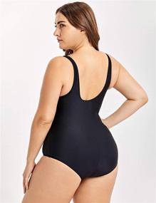 img 3 attached to DELIMIRA Womens Swimsuit Modest Bathing