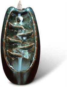 img 4 attached to 🌸 Enhance Your Space with the shsyue Backflow Incense Burner, Waterfall Holder – Perfect Home Decor for Living Room, Bedroom, Tea House, and Yoga House