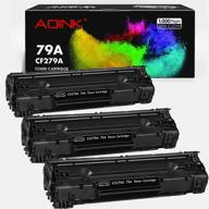 hp 79a m26nw compatible toner cartridge replacement for laserjet pro m12a/m12w/mfp m26nw/mfp m26a printers - black/3 pack logo