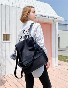 img 3 attached to 🎒 Стильный рюкзак-сумка TcIFE Anti-Theft для женщин: модные плечевые сумки для безопасной школы и путешествий.