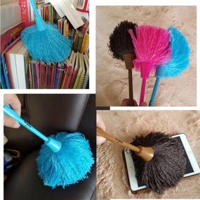 img 3 attached to Efficient Microfiber Delicate Duster Set - Washable Hand Grips for Effective Dusting (Pack of 3)