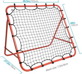 img 2 attached to ⚽️ Morimoe Soccer Rebounder Net: Adjustable, Easy Set Up, Steel Frame - 40X40-inch