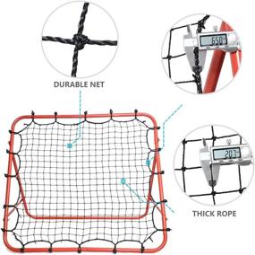 img 1 attached to ⚽️ Morimoe Soccer Rebounder Net: Adjustable, Easy Set Up, Steel Frame - 40X40-inch