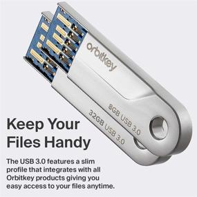 img 3 attached to Orbitkey USB 3.0 - Быстрая передача данных - тонкий накопитель - компактный размер - совместим со всеми продуктами Orbitkey.