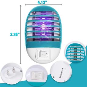 img 3 attached to 🦟 Set of 2 Electric Bug Zapper - Indoor Electronic Insect Killer with LED Light for Patio, Bedroom, Kitchen, Office - Mosquito and Fly Pests Trap