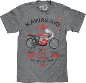img 4 attached to 🏍️ Kawasaki Motorcycle Journey Into Speed A7R Racing Tee - Tee Luv T-Shirt