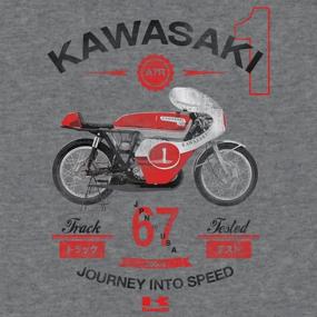 img 3 attached to 🏍️ Kawasaki Motorcycle Journey Into Speed A7R Racing Tee - Tee Luv T-Shirt