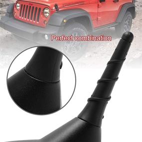 img 3 attached to Enhance Radio Reception with BASIKER Stubby Antenna for Jeep Cherokee Grand Cherokee 2011-2021, Dodge Durango Chrysler 200 Fiat 500 - OEM 5091100AA