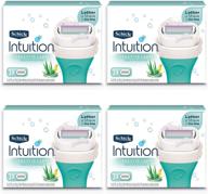 🥛 сменные лезвия для женского бритвы schick intuition pure nourishment с кокосовым молоком и миндальным маслом - упаковка из 4 штук логотип