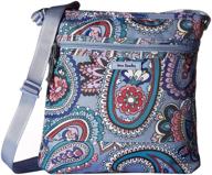 👜 stylish and practical: vera bradley lighten night paisley women's handbags & wallets logo
