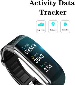 img 1 attached to 📱 Advanced Smart Watch: Fitness Tracker with Body Temperature, Blood Oxygen, Heart Rate, and more - IPX7 Waterproof for Women, Men, and Kids