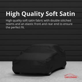 img 2 attached to 🚗 Black Satin Indoor Car Cover for Chevrolet Malibu 1968-1972 – Ultra Soft Material, Ensures Vehicle Protection and Clean Look – Includes Storage Bag