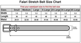 img 1 attached to Versatile and Stylish Falari Multicolored Elastic Stretch Braided Belt for Men and Women - Canvas Fabric Woven, No Holes Design