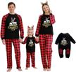 christmas family pajamas matching sets women's clothing logo