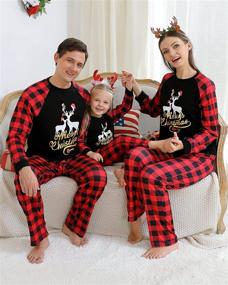 img 1 attached to Christmas Family Pajamas Matching Sets Women's Clothing