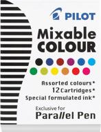 ✒️ pilot parallel mixable color ink refills: 12 colors, 12-pack (77312) - perfect for calligraphy pens! logo