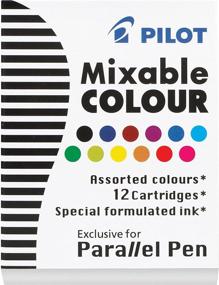 img 2 attached to ✒️ PILOT Parallel Mixable Color Ink Refills: 12 Colors, 12-Pack (77312) - Perfect for Calligraphy Pens!