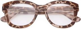 img 3 attached to 👓 Eyekepper Retro Oversized Reading Glasses for Women - Brown/Tortoise Frame +3.00
