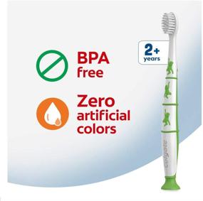 img 3 attached to 🦷 Colgate Zero Kids Toothbrush: Extra Soft Bristles, Suction Cup Holder, BPA Free - 2 Count, Buy Now!