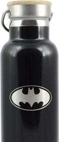 img 3 attached to 🦇 20 OZ Batman Vacuum Insulated Stainless Steel Water Bottle. Double Walled Construction. No Condensation!