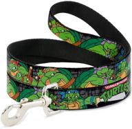 🐢 tmnt logo group pose4 dog leash ninja turtles in sewer logo