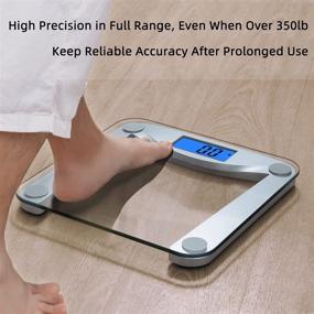 img 1 attached to 🔢 Vitafit Digital Body Weight Bathroom Scale: Step-On Technology, Extra Large Blue Backlit Display, 400lbs Capacity