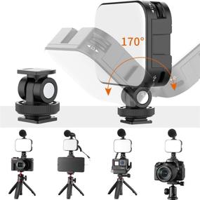 img 1 attached to 🎥 VIJIM VL100C Биколоровая светодиодная видеолампа на камеру - миниатюрные перезаряжаемые светодиодные лампы на 2000 мАч с CRI95+ - диммируемое 2500-6500K ультраяркое освещение для фото и видео - светодиодная заполняющая лампа