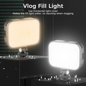 img 2 attached to 🎥 VIJIM VL100C Биколоровая светодиодная видеолампа на камеру - миниатюрные перезаряжаемые светодиодные лампы на 2000 мАч с CRI95+ - диммируемое 2500-6500K ультраяркое освещение для фото и видео - светодиодная заполняющая лампа