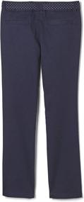 img 3 attached to Chic and Stylish: French Toast 👖 Girls' Polka Dot Straight Leg Belted Pant