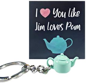 img 4 attached to 🔑 Quirky & Convenient Office Teapot Keychain Merchandise: A Miniature Inspiration