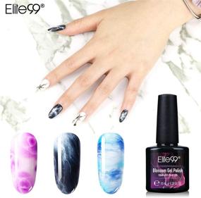 img 3 attached to 💅 Elite99 Blossom UV Nail Gel Polish - Blooming Gel Nail Lacquer for DIY Nail Design - Soak Off Transparent Flower Nail Art - 10ML